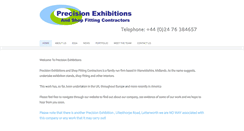 Desktop Screenshot of precisionexhibition.com